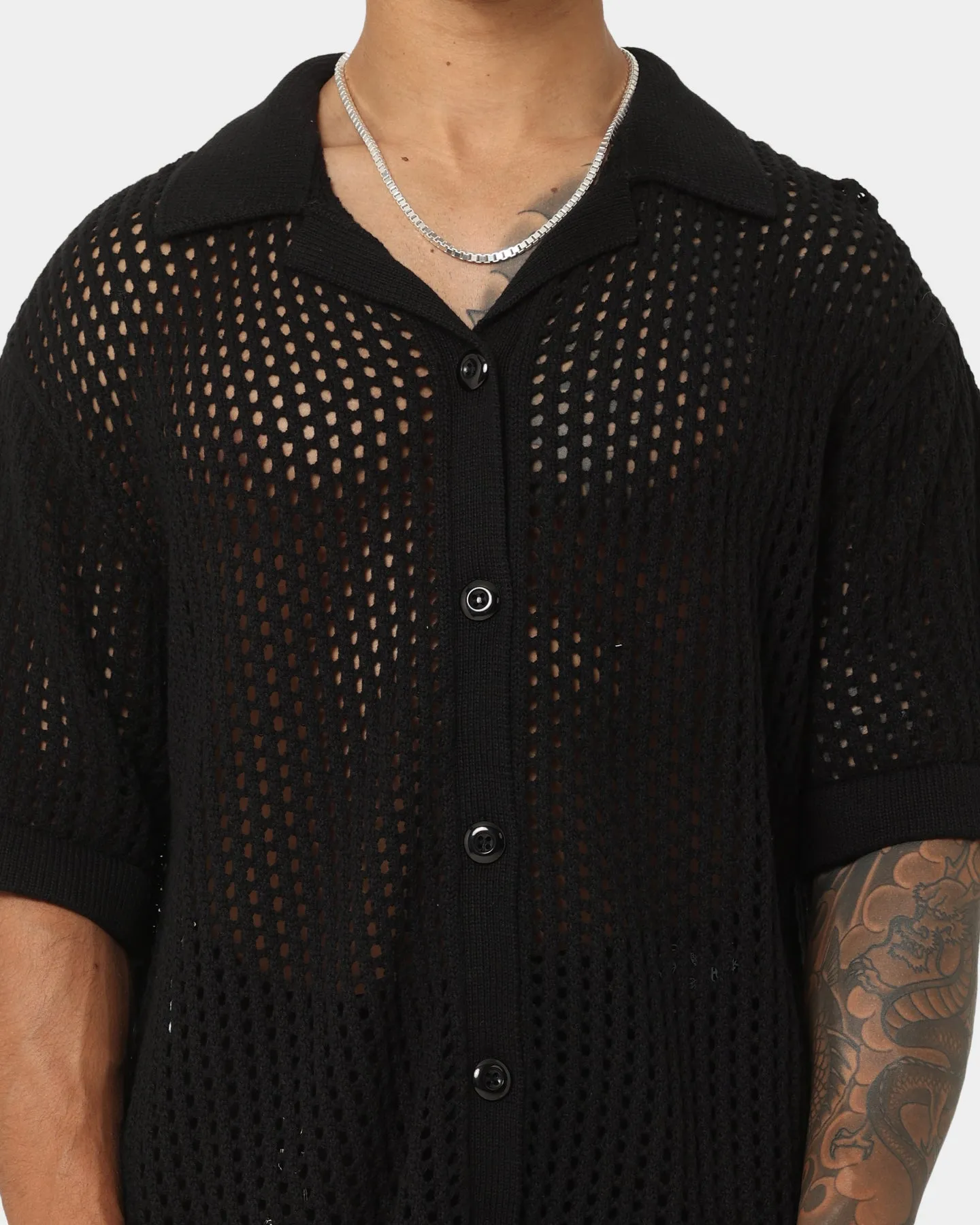 404 Coastal Button Up Black