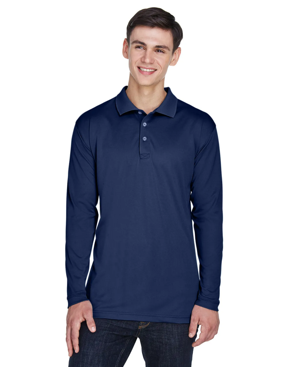 Adult Cool & Dry Sport Long-Sleeve Polo