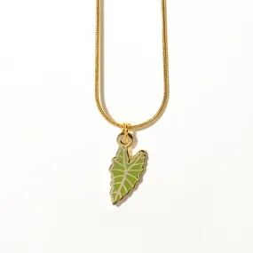 Alocasia Polly Leaf Necklace