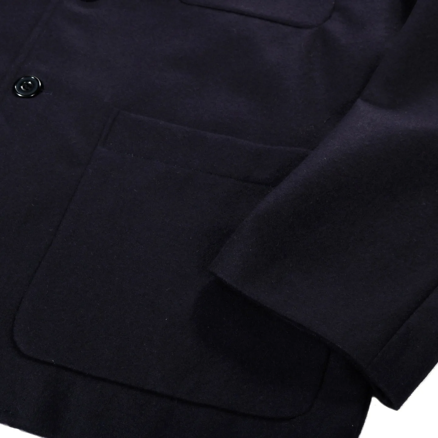 ARPENTEUR FOX JACKET WOOL FLANNEL NAVY