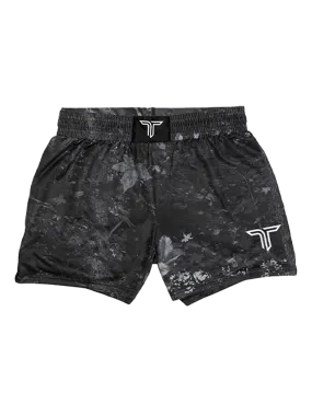 Blackout Hunter Camo Women’s Fight Shorts (3” Inseam)