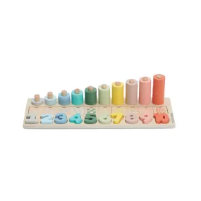 Bubble Wooden Numbers & Blocks Counting Set