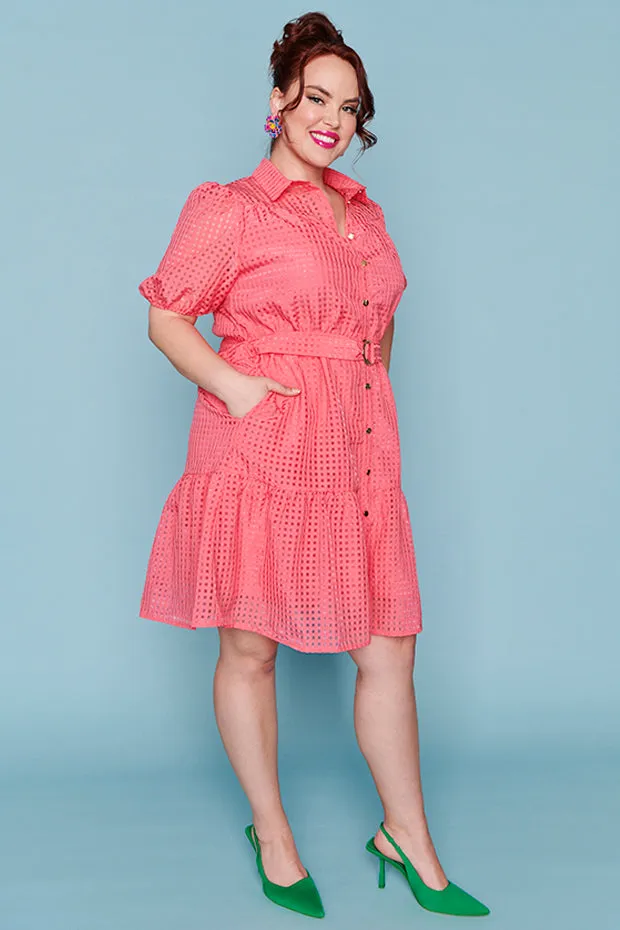 Caroline Melon Pink Dress