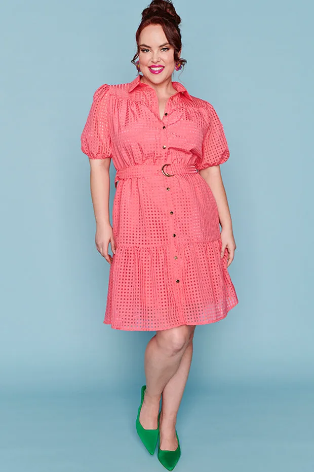 Caroline Melon Pink Dress