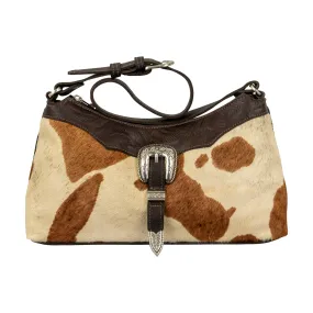 Cow Town Zip-Top Shoulder Bag - Hair on Hide