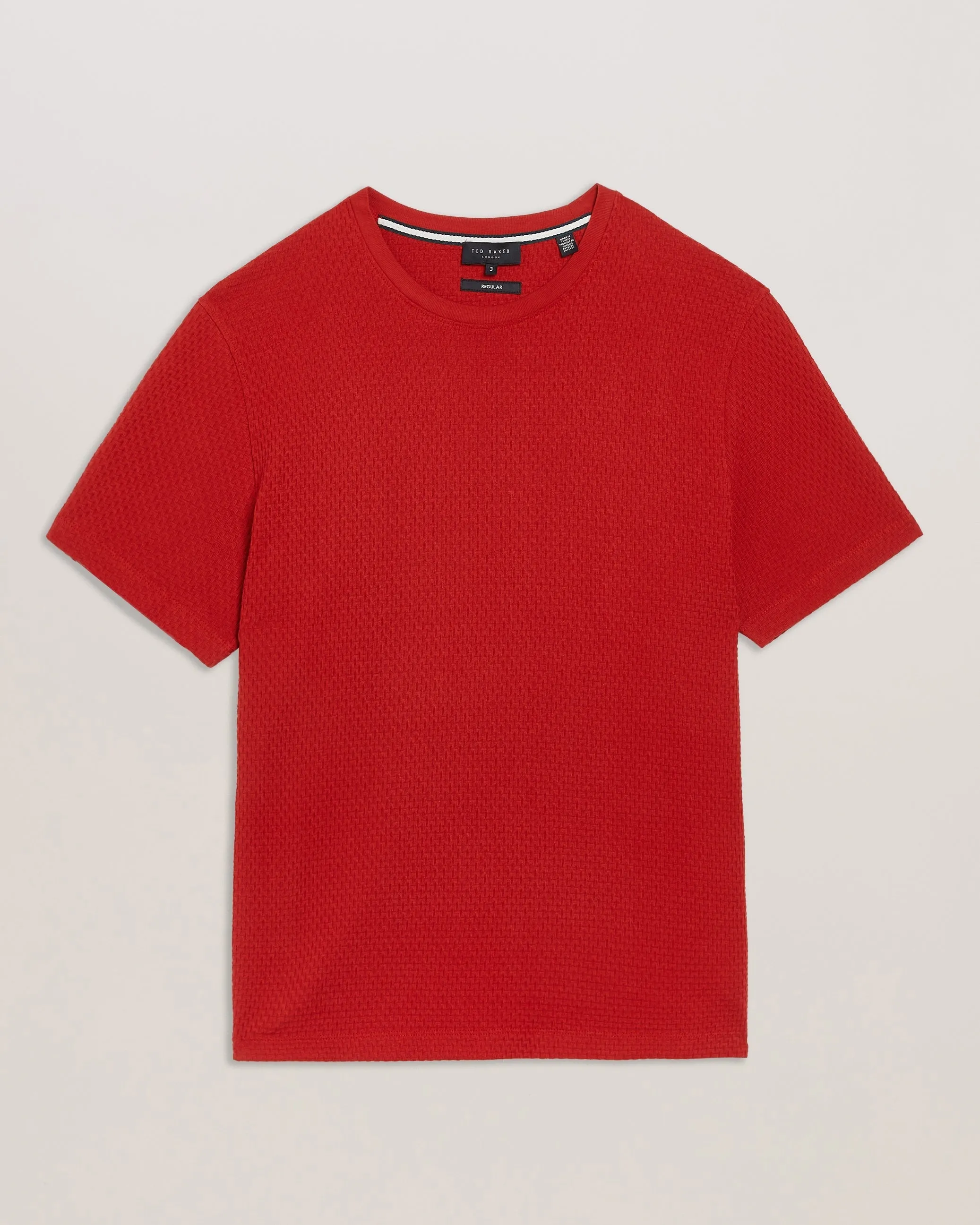 Curlys Ss Regular Jacquard T-Shirt Red