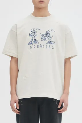 DOMREBEL Dancing Tee - Cream