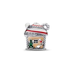 Festive Gingerbread House  Charm