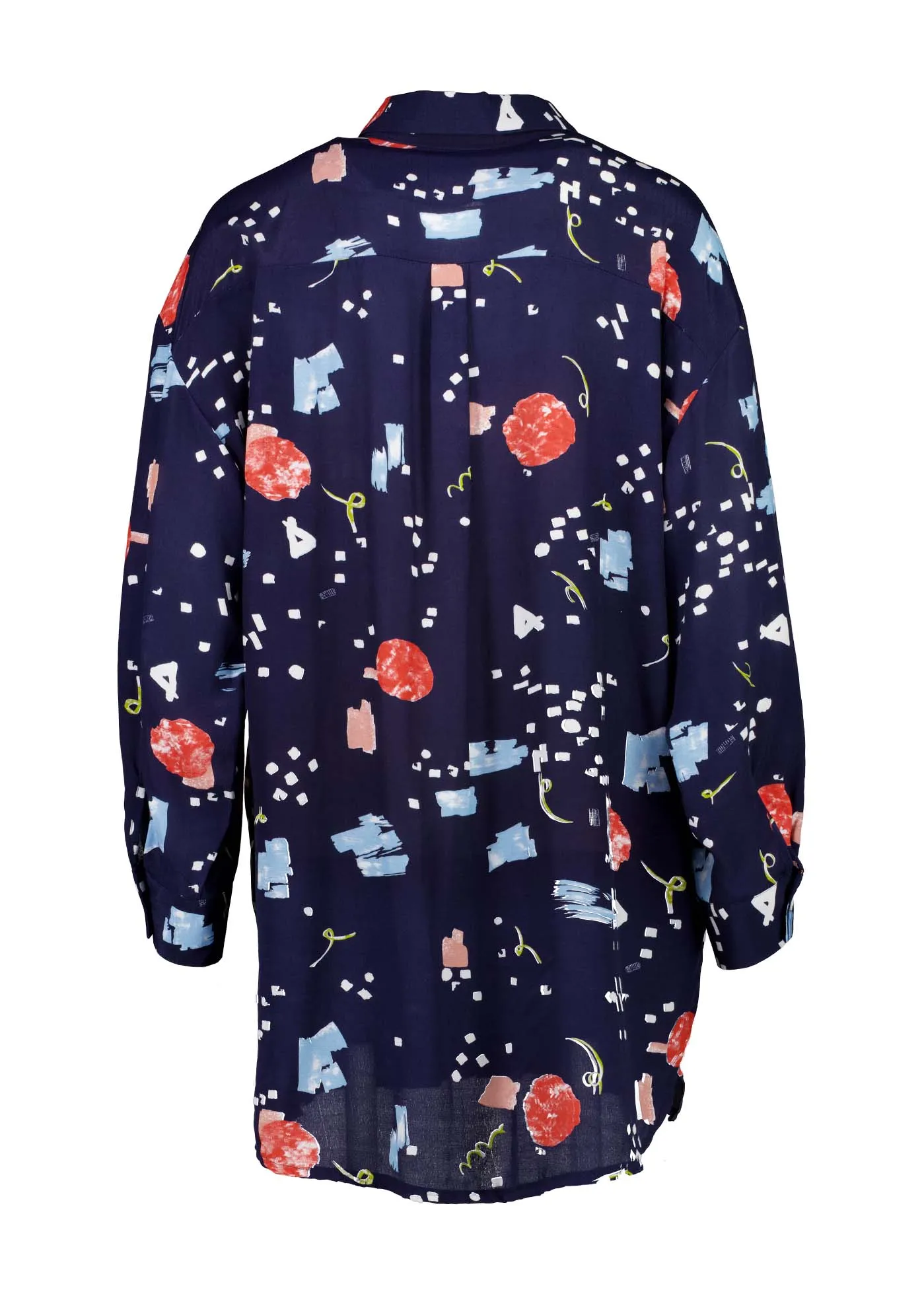 Galaxy LAX Shirt Navy in Viscose