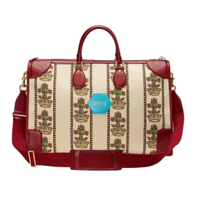 Gucci 100 Centennial Music Is Mine Jacquard Leather Duffel Bag