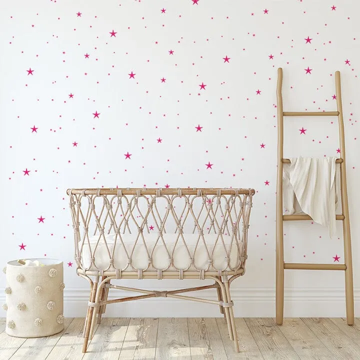 Holiday Twinkle Stars Wall Decals