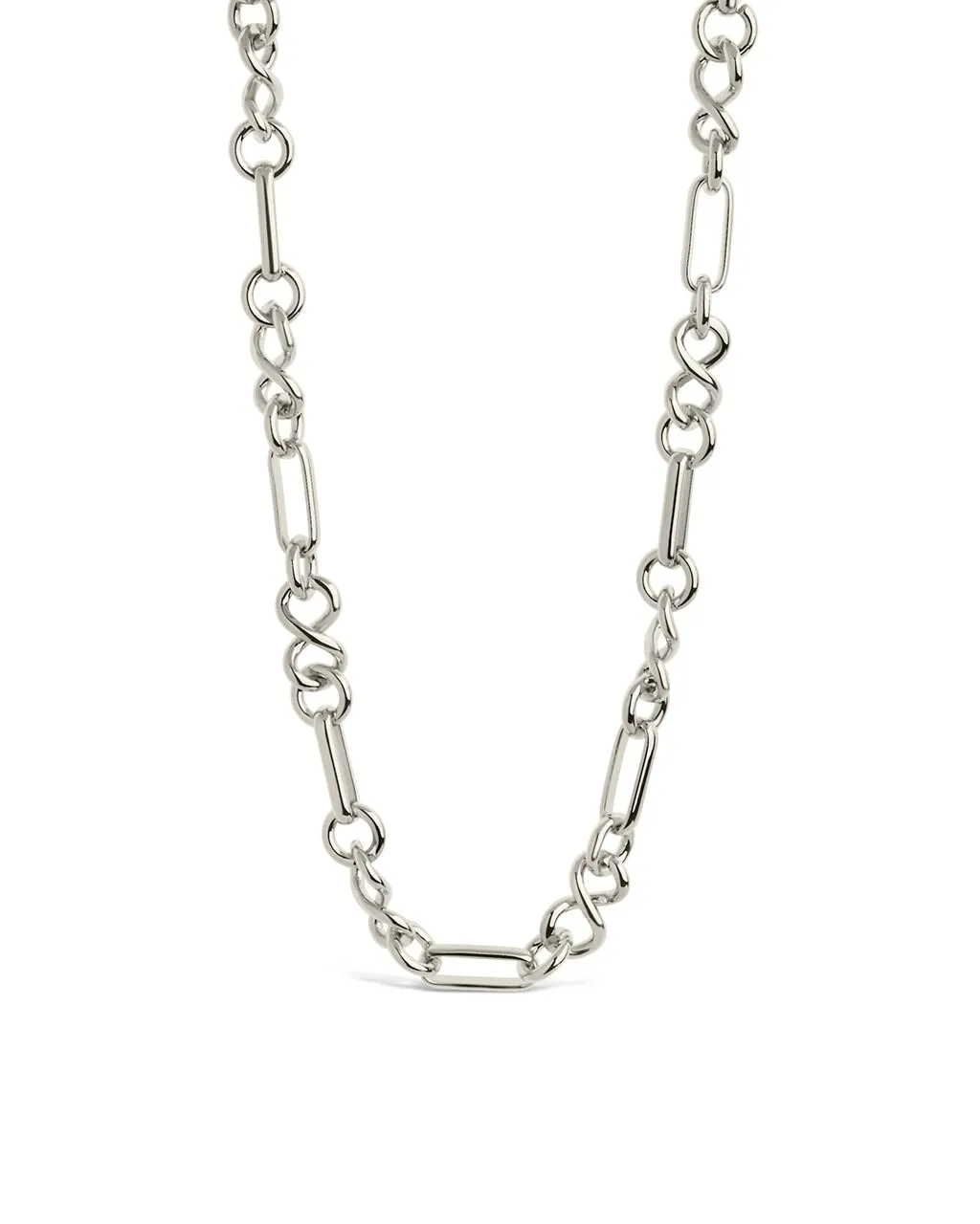 Infinity & Oval Link Chain Necklace