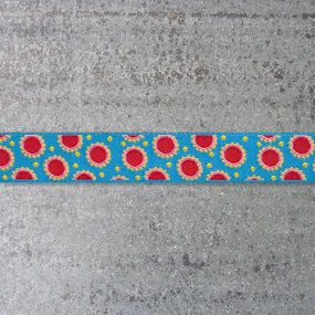 Jane Sassaman Ribbon : Dotty Dots - Blue / Red