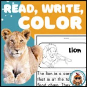 Lion Read Write Color