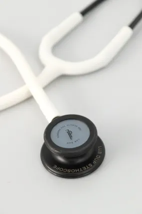 Lub Dup Adult Stethoscope - White-Black Edition