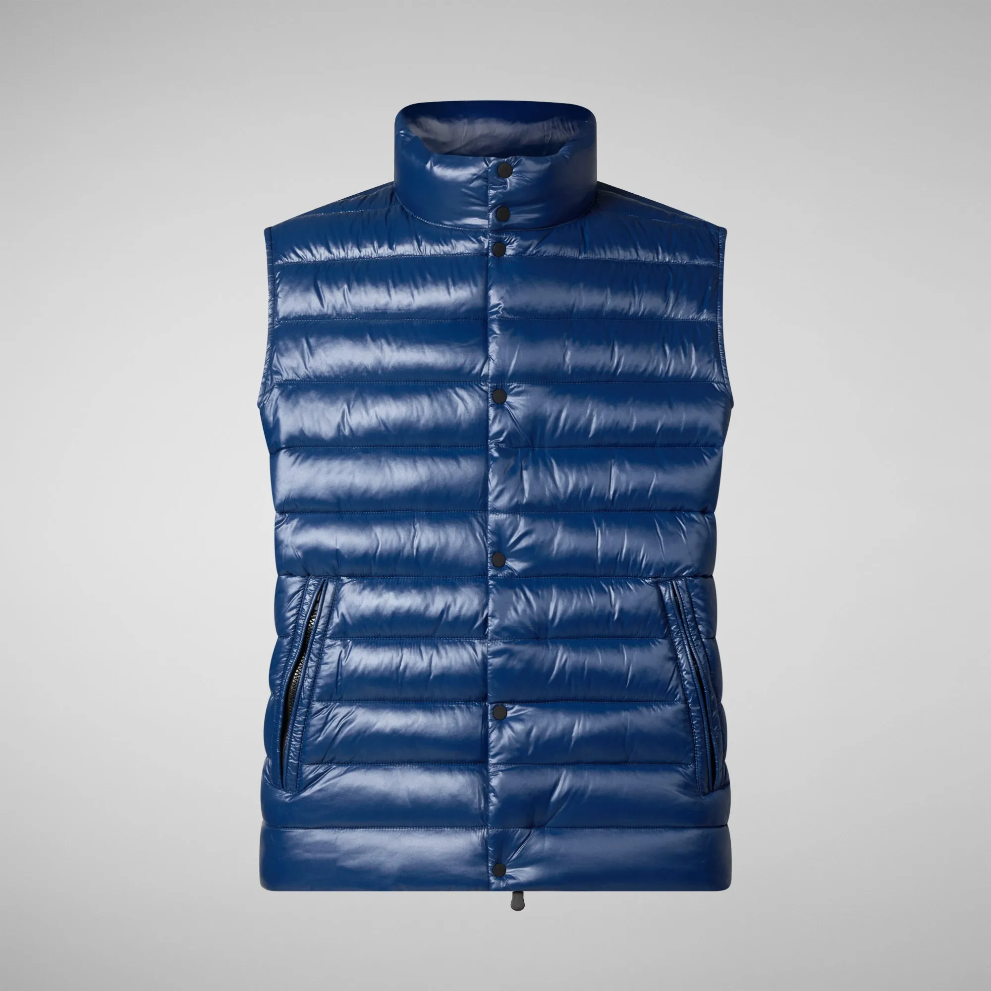 Man's vest Griffin in ink blue