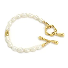 Muse Pearl Bracelet - Gold