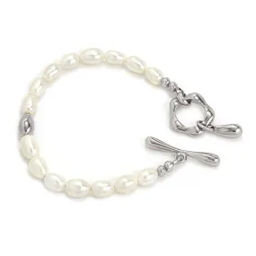 Muse Pearl Bracelet - Silver