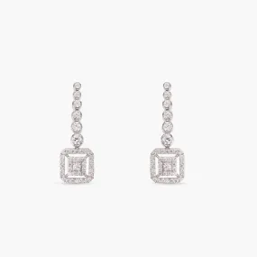 Nina CZ Silver Earrings