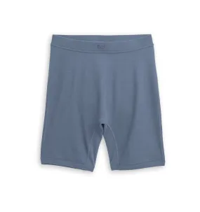 Organic Cotton Rib 9" Boxer Briefs - Blue Haze