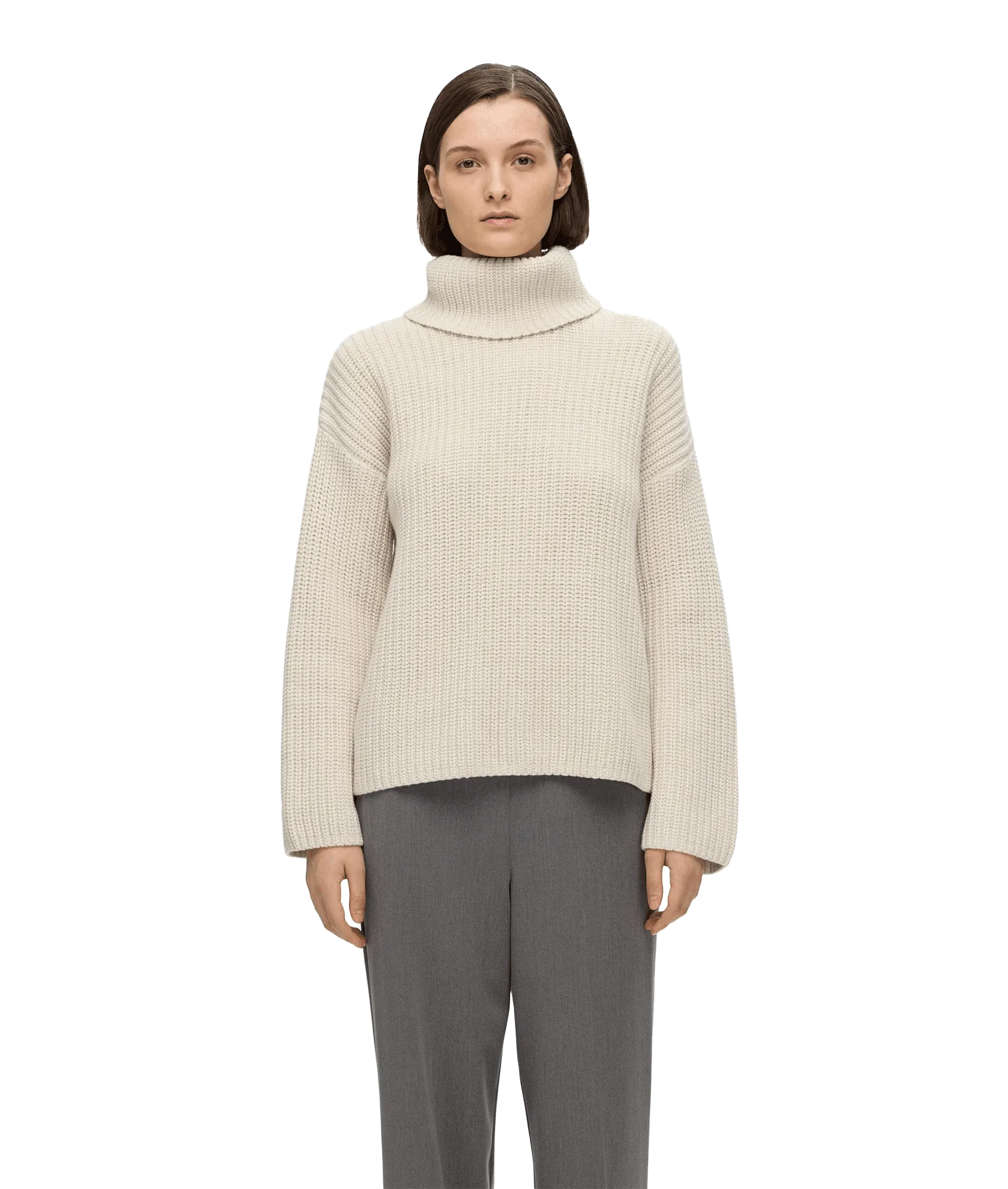 Oversized Chunky Knitted Jumper - Cream