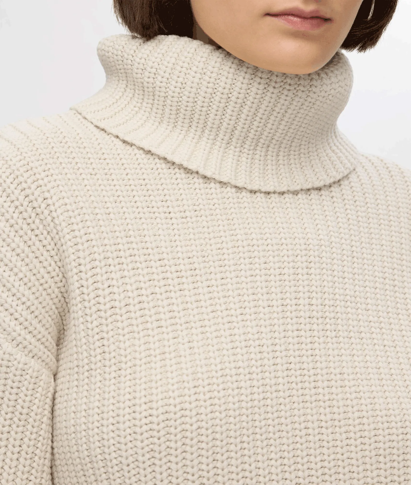 Oversized Chunky Knitted Jumper - Cream