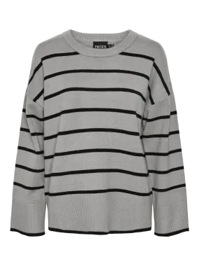 PCMATHILDE Pullover - Medium Grey Melange