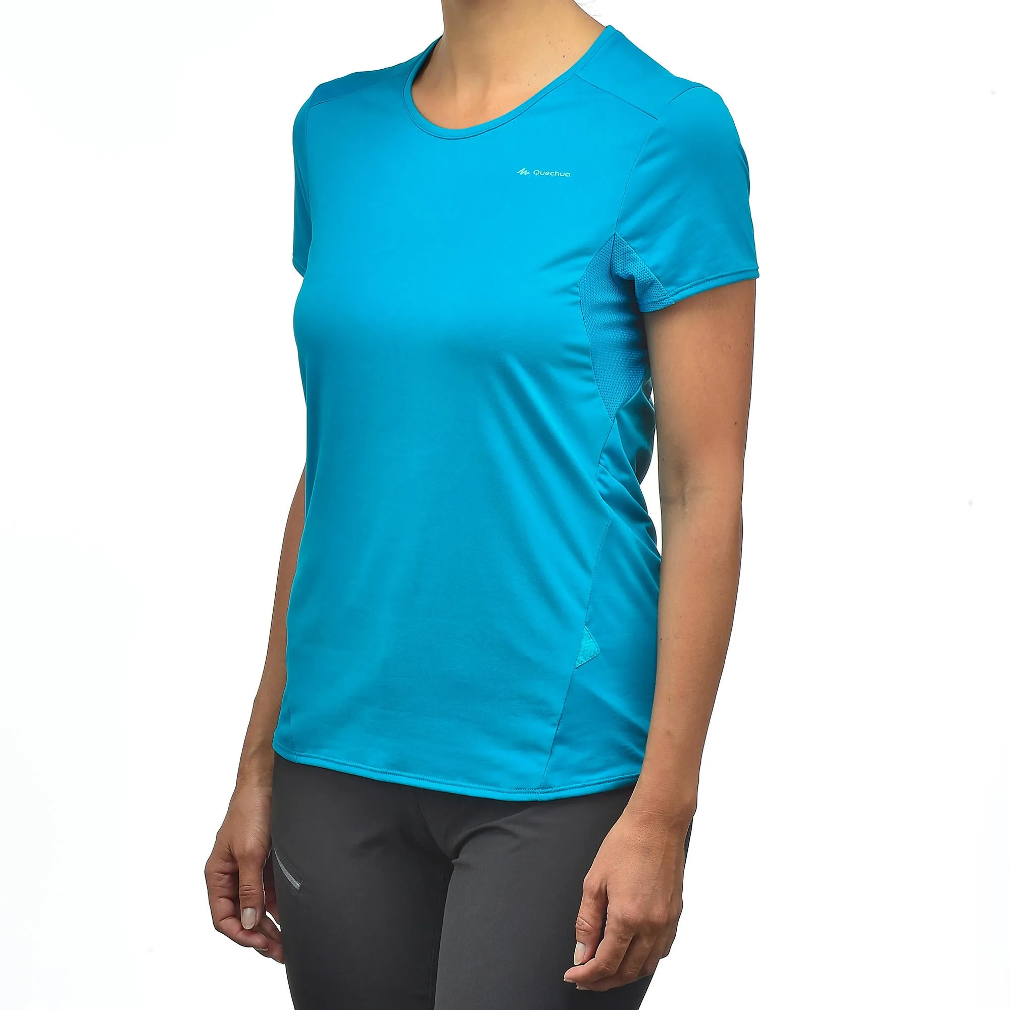 Quechua Women's Mountain Walking Short-Sleeved T-Shirt MH100