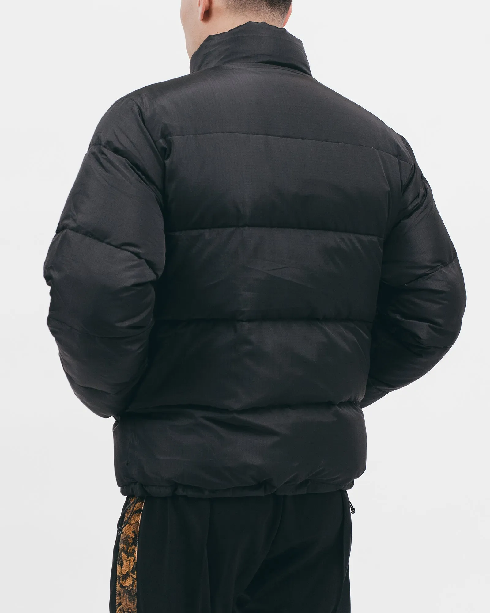 Reversible Puffer Jacket - Black / Moss