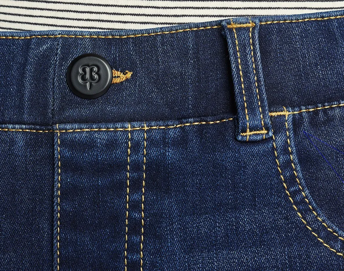 Skinny-Leg | 4-Pocket Betabrand Yoga Denim (Dark Vintage Wash)