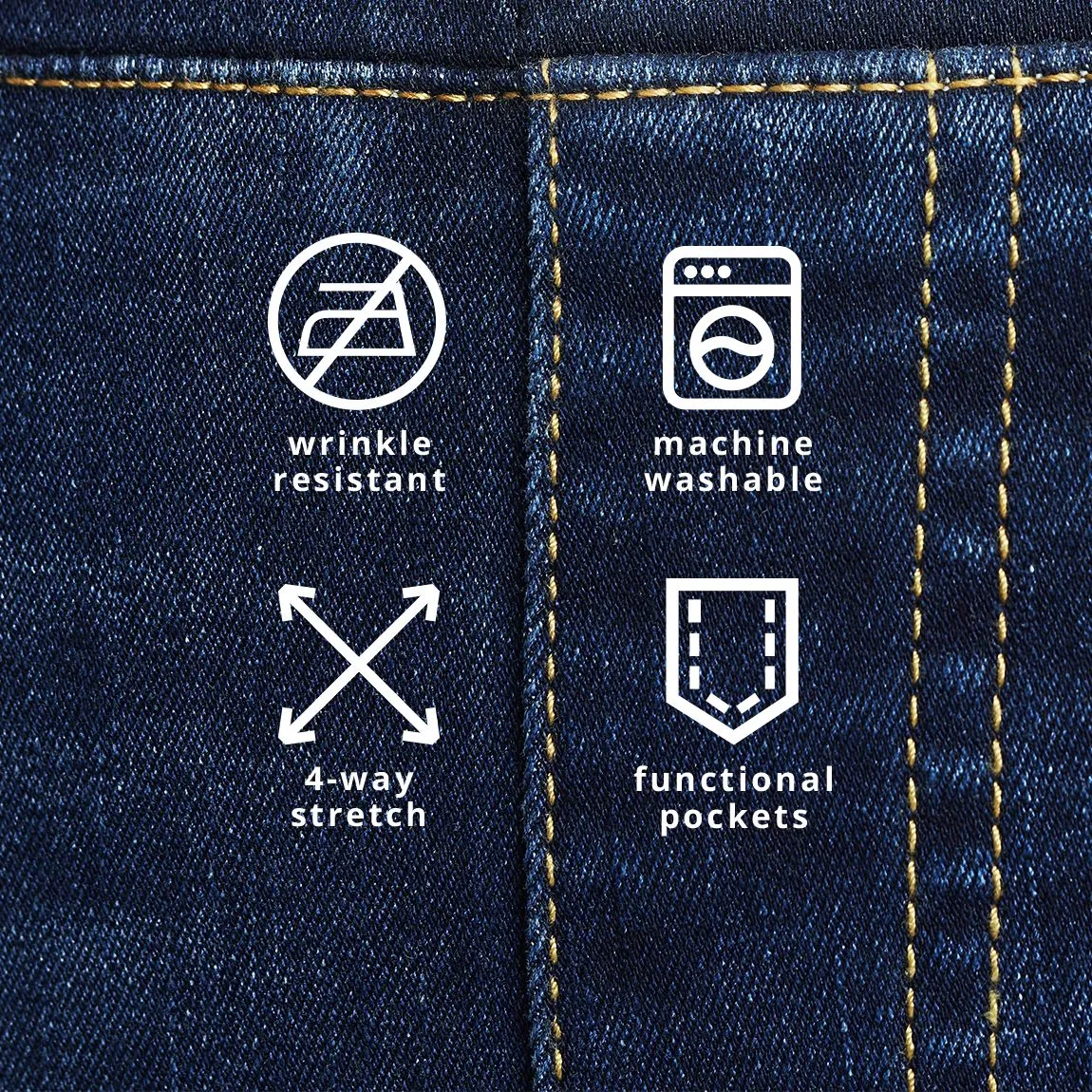 Skinny-Leg | 4-Pocket Betabrand Yoga Denim (Dark Vintage Wash)