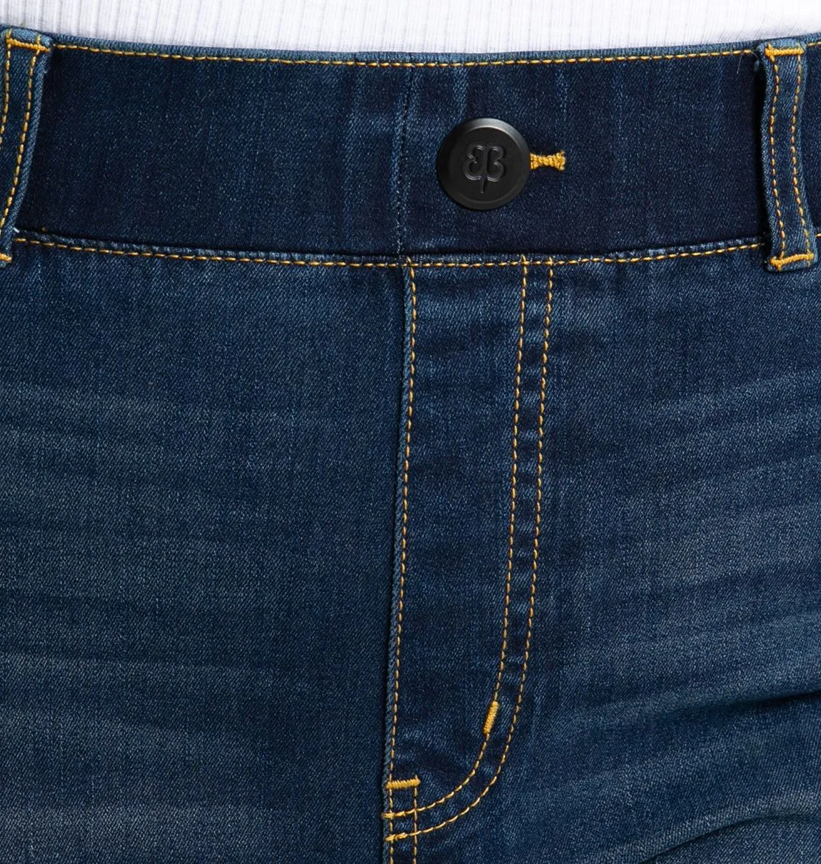 Skinny-Leg | 4-Pocket Betabrand Yoga Denim (Dark Vintage Wash)