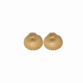 Small Shell Earrings set - Gold-Plated Silver