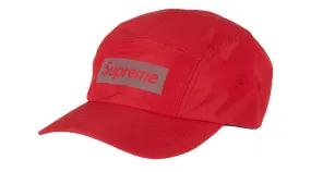 Supreme Reflective Jacquard Logo Camp Cap FW22 Red