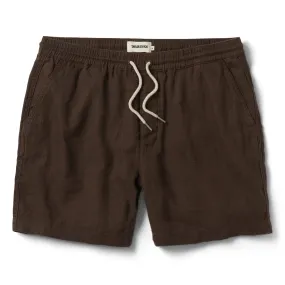 The Apres Short in Espresso Hemp