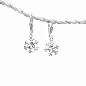 Twinkle Silver Snowflake Earrings