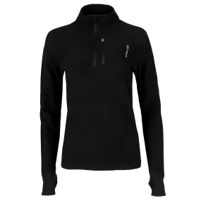 Women's La Montaña Fleece Zip-T - Black/Black