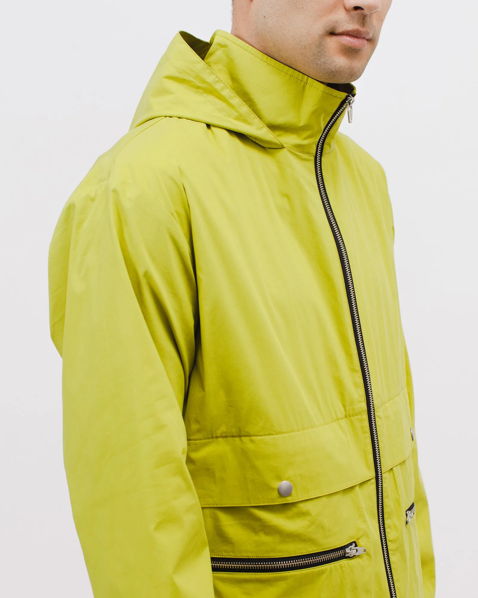 Zip Hooded Jacket - Chartreuse